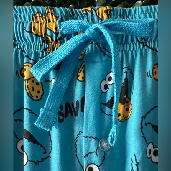 Sesame Street Men's Cookie Monster Savage Sleep Lounge Pajama Pants - Picture 8 of 11
